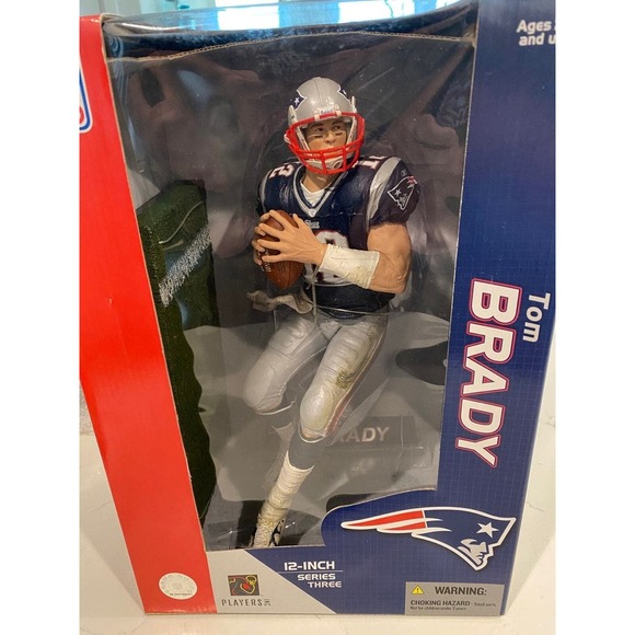 McFarlane 2005 Series 3 NFL 12” Tom Brady New England Patriots GOAT HOF - Picture 1 of 8